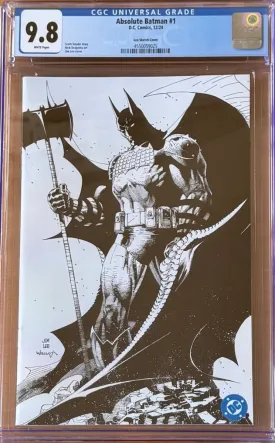 Absolute Batman #1 1:100 Incentive Virgin Variant CGC 9.8