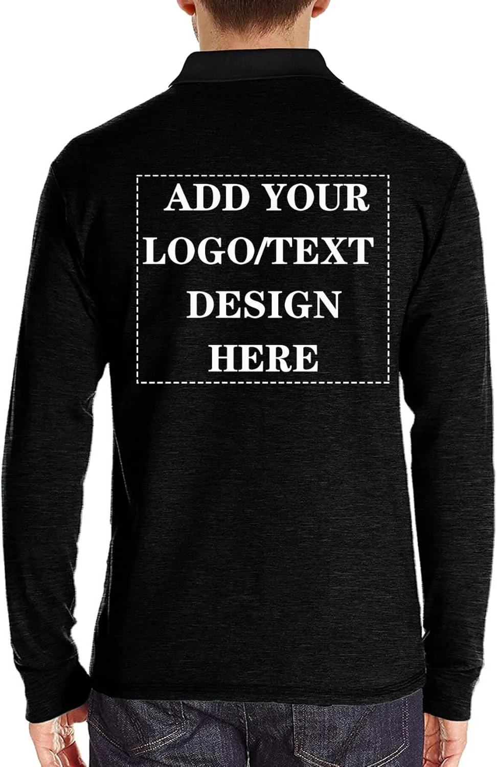 Custom Polo Shirts for Men Casual Short/Long Sleeve Personalized Tee Shirts Customized Golf T Shirt with Pockets