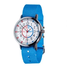 Easyread Time Teaching Wrist Watch Red & Blue face Turquoise