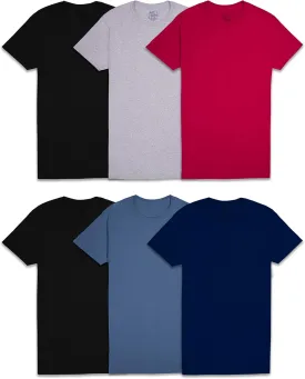 Fruit of the Loom Men's Undershirts, Moisture Wicking & Tag Free, Short Sleeve Crew T-Shirts
