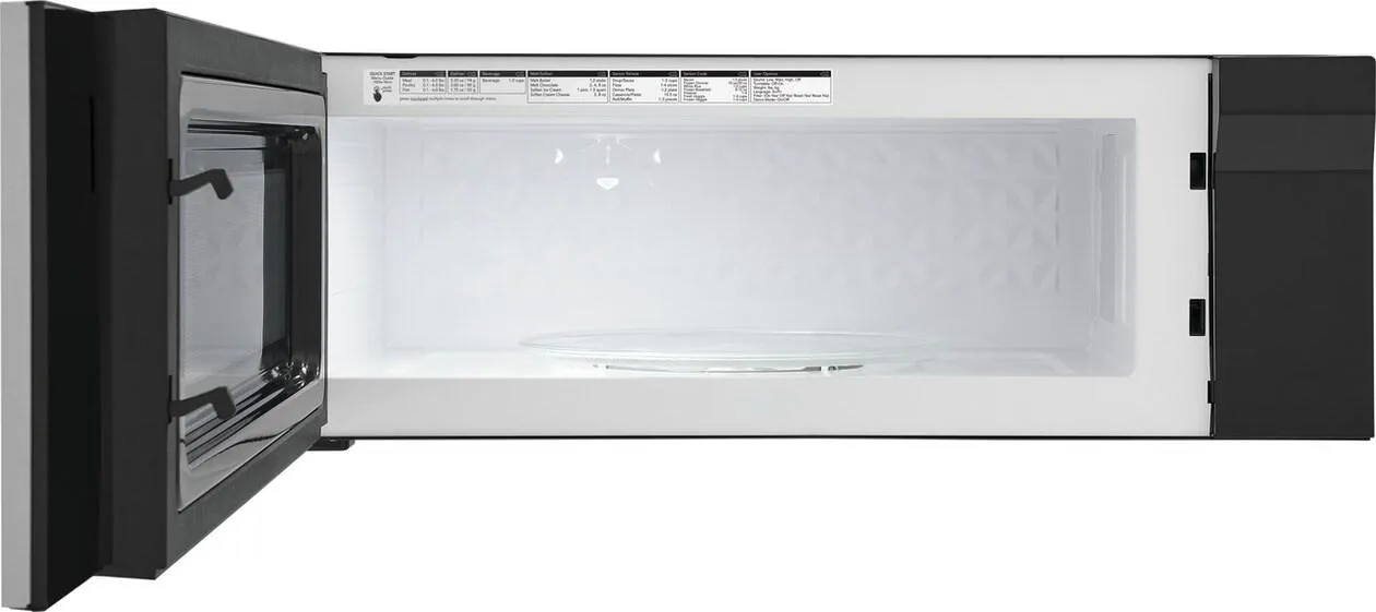 GMOS1266AF Frigidaire Gallery 1.2 Cu. Ft. Low-Profile Over-the-Range Microwave