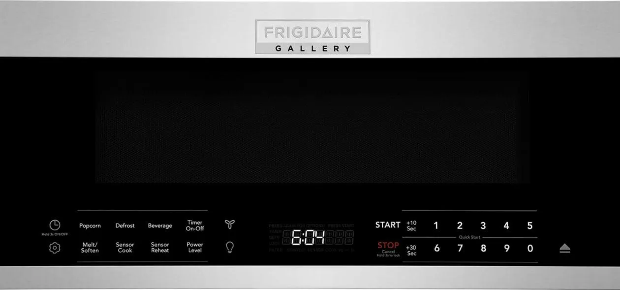 GMOS1266AF Frigidaire Gallery 1.2 Cu. Ft. Low-Profile Over-the-Range Microwave