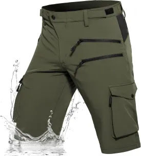 Hiauspor Men's Hiking Cargo Shorts Quick Dry Lightweight Casual Fishing Tactical Golf for Outdoor with 5 Pockets