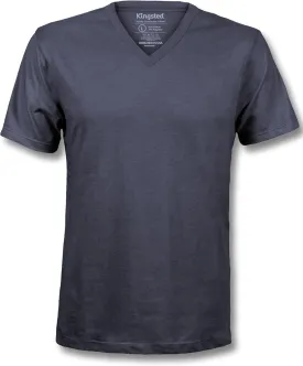 Kingsted V-Neck T-Shirts for Men - Royally Comfortable - Super Soft Premium Fabric - Well-Crafted Classic Fit - Bundle & Save