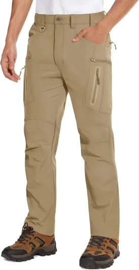 MAGCOMSEN Men's Tactical Pants Water Repellent 8 Pockets Ripstop Hiking Trousers Lightweight Work Pants