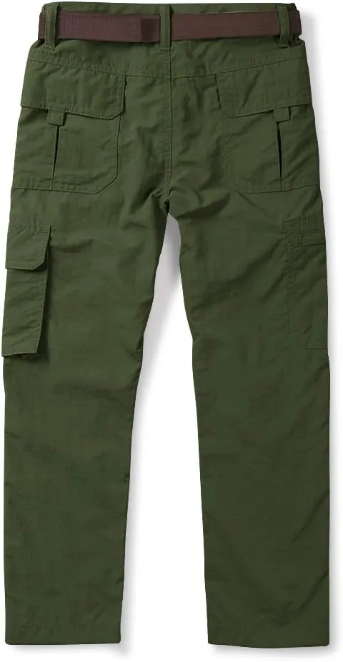 OCHENTA Men & Boys' Quick Dry Cargo Pants for Outdoor Hiking Camping Fishing