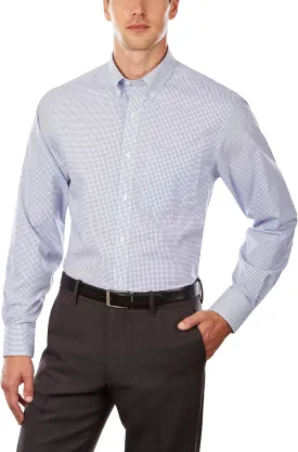 Tommy Hilfiger Men's Regular Fit Non Iron Gingham Dress Shirt - Amazon Exclusive