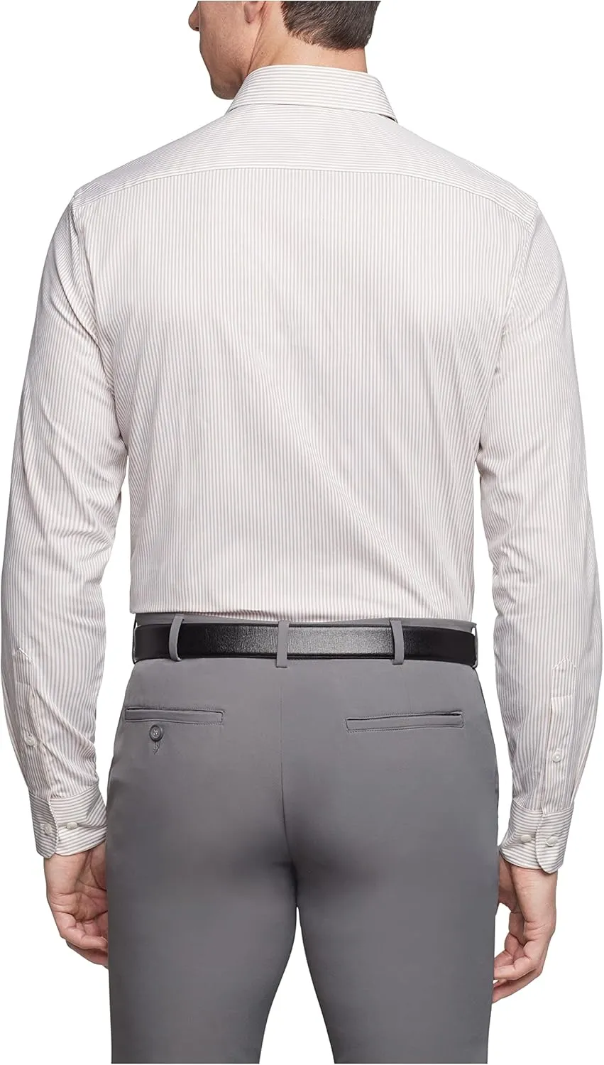 Van Heusen Men's Regular Fit Pinpoint Stripe Dress Shirt - Amazon Exclusive