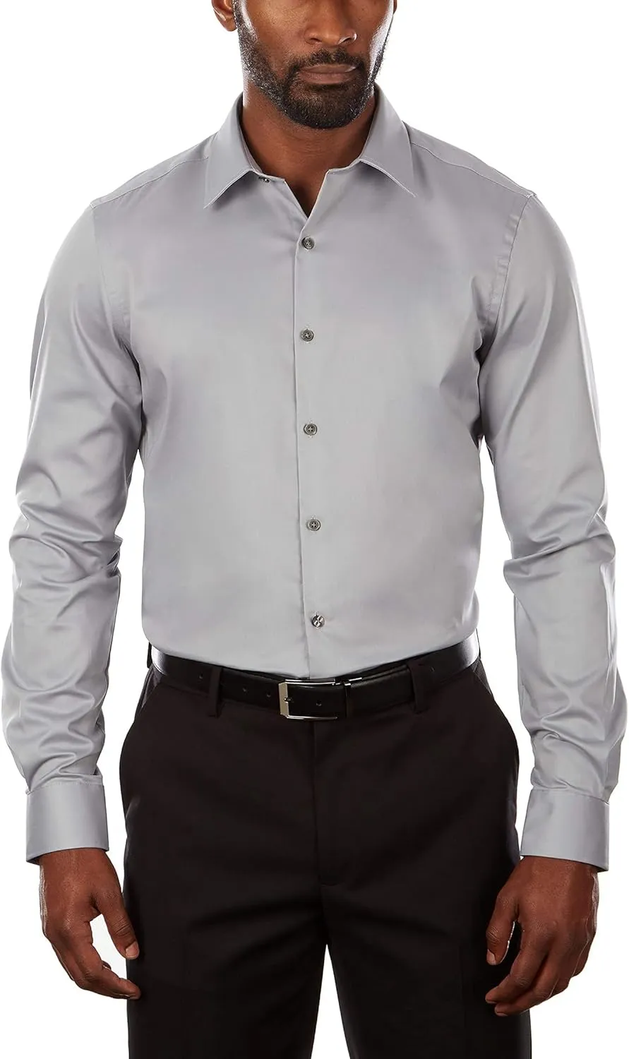 Van Heusen Men's Slim Fit Flex Collar Stretch Solid Dress Shirt - Amazon Exclusive
