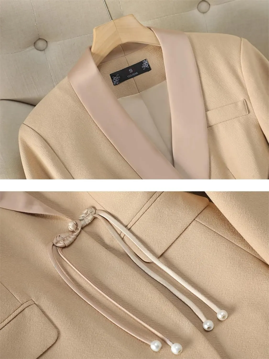 Women Elegant Pant Suit 2 Piece Set Office Ladies Female Business Work Wear Formal Blazer Jacket and Trouser