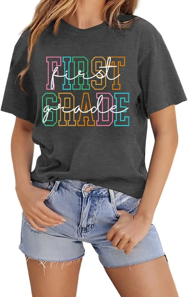 Women Teacher Shirts Kindergarten Graphic Tshirt Preschool Teaching Life Shirt Teach Gift Tee