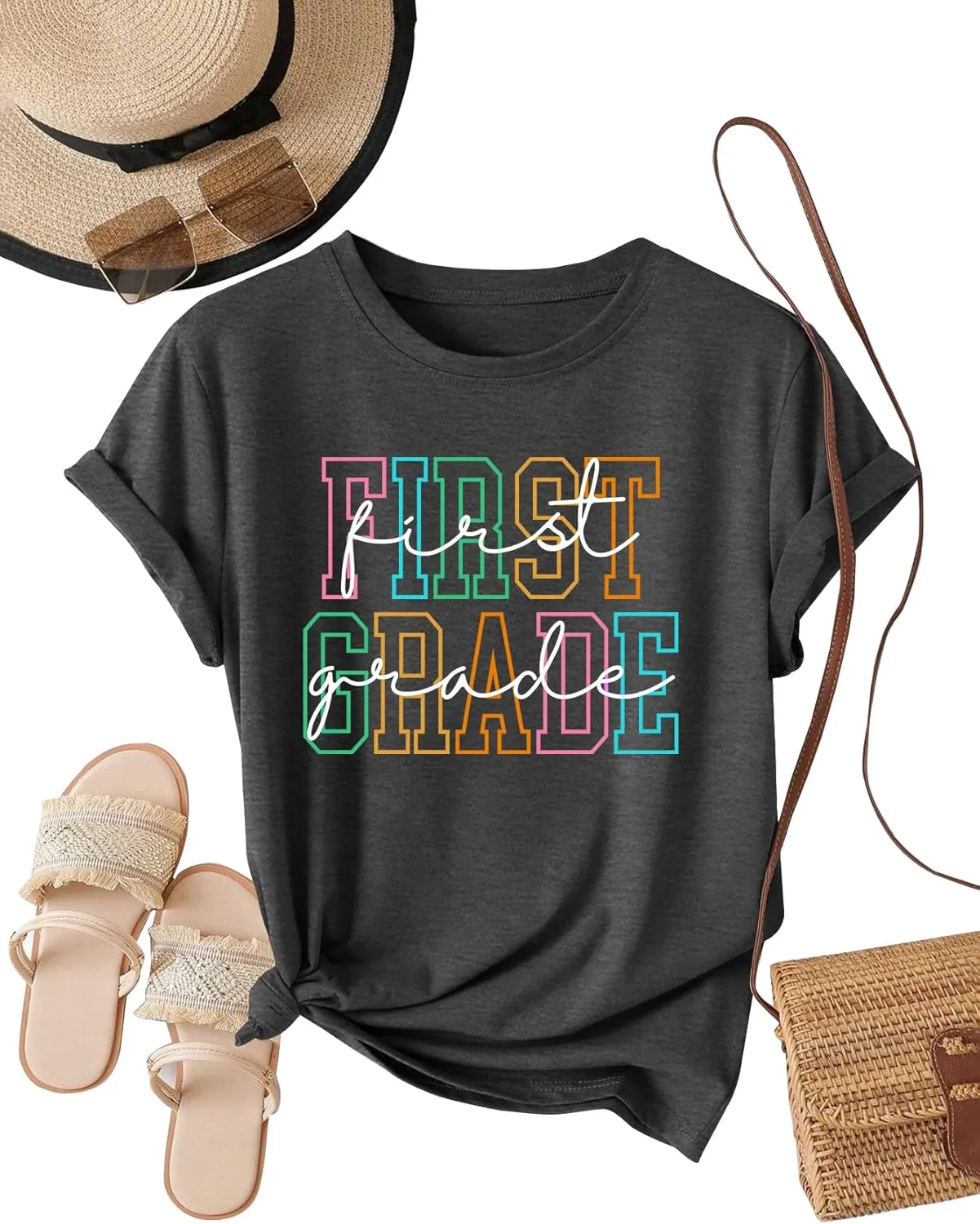 Women Teacher Shirts Kindergarten Graphic Tshirt Preschool Teaching Life Shirt Teach Gift Tee